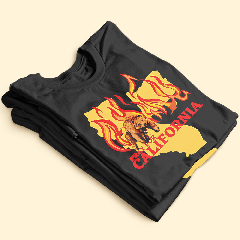 Pray for California Wildfire Tribute Shirt Shirts PopCulturePrints