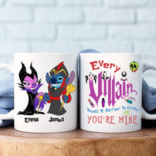 Load image into Gallery viewer, Personalized Villain Couple Mug Set - Custom Name Coffee Mugs for Valentine&#39;s Day Gifts Coffee Mug PopCulturePrints
