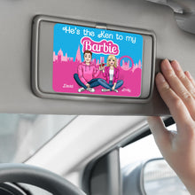 Load image into Gallery viewer, Personalized Couple Car Visor Clip - He&#39;s the Ken to My Barbie Design
