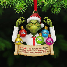 Load image into Gallery viewer, &quot;Coworkers are like Christmas Lights&quot; - Personalized Acrylic Ornament for Christmas - Custom Gift for Friends, Family, and Colleagues Ornament PopCulturePrints
