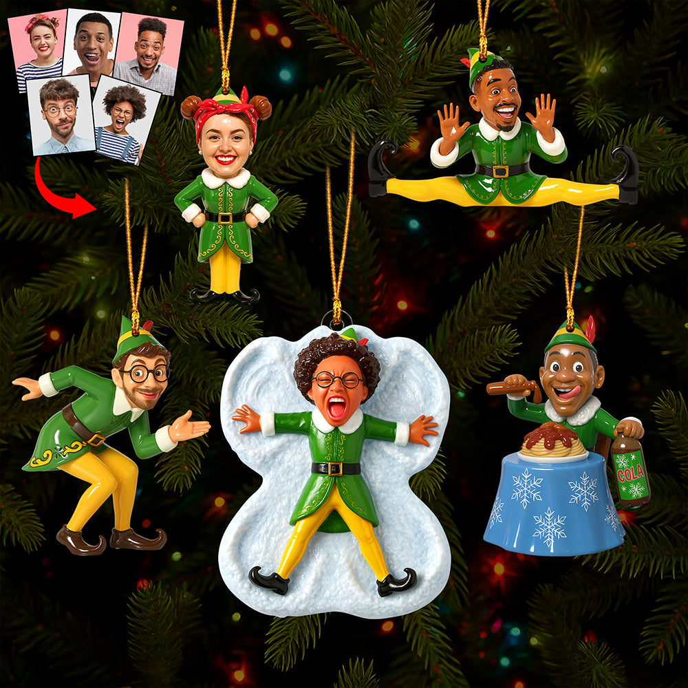 “Spread Smiles This Christmas!” - Fun Character Christmas Ornament | Personalized Custom Photo Gift for Movie Fans Ornament PopCulturePrints