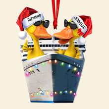 Load image into Gallery viewer, Personalized Christmas Ornament for Duck Lovers - Cruising Duck Design Ornament PopCulturePrints
