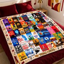 Load image into Gallery viewer, "Ignite Your Passion for Theater" - Musical Theater Blanket, Personalize Your Gift for Drama Lovers Blanket PopCulturePrints
