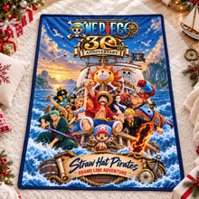 Load image into Gallery viewer, Celebrate 30 Years of Epic Voyages - Personalized One Piece Blanket for Fans Blanket PopCulturePrints
