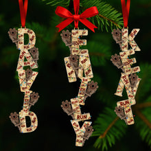 Load image into Gallery viewer, &quot;Personalize Your Festive Cheer!&quot; - Alphabet Name Ornament - Custom Christmas Gift for Family &amp; Friends Ornament PopCulturePrints
