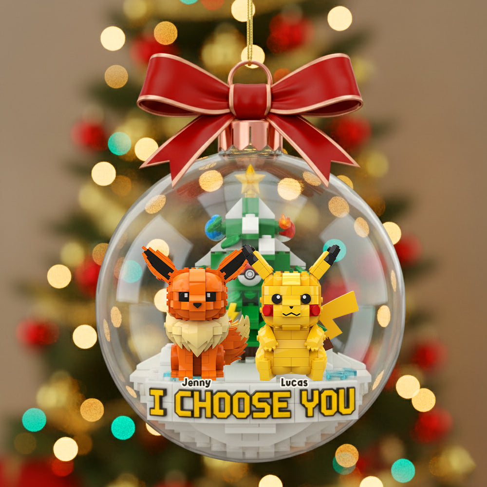 I Choose You – Personalized Christmas Ornament for Couples Ornament PopCulturePrints