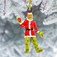 Load image into Gallery viewer, Custom Holiday Grinch Photo Christmas Ornament Ornament PopCulturePrints
