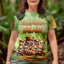 Load image into Gallery viewer, Grandma Bear - Personalized Gift for Grandma and Mom Shirt AOP Products PopCulturePrints
