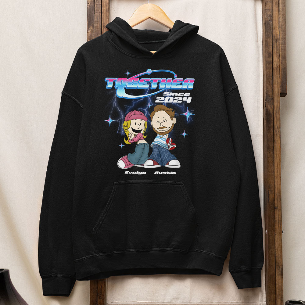 Personalized Y2K Couple Shirt - Unique Valentine's Day Gifts for Couples Shirts PopCulturePrints