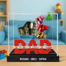 Load image into Gallery viewer, &quot;The Man, The Myth, The Legend&quot; - Personalized Legend Fist Bump Dad Acrylic Plaque - Unique Gift for Dads, Grandpas, and More Shaped Plaques PopCulturePrints
