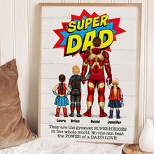 Load image into Gallery viewer, Custom Super Mom Canvas Print - Personalized Family Heroes Poster &amp; Canvas PopCulturePrints

