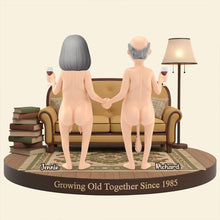 Load image into Gallery viewer, Growing Old Together - Personalized Old Couple Light Box Gift Light Box PopCulturePrints
