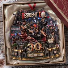 Load image into Gallery viewer, "Survive the Horror! Celebrate 30 Years of Resident Evil - Personalized Ornament Gift for Gamers and Horror Fans" Ornament PopCulturePrints
