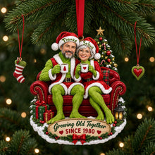 Load image into Gallery viewer, “Growing Old Together” - Cheeky Couple Christmas Ornament | Personalized Custom Gift for Couples
