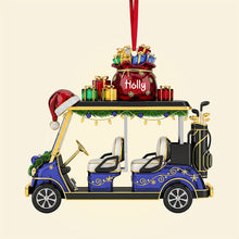 Load image into Gallery viewer, Golf Cart Ornament - A Personalized Gift for Golf Lovers Ornament PopCulturePrints
