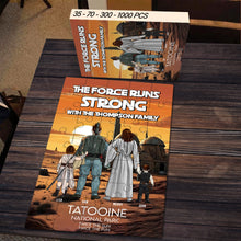 Load image into Gallery viewer, Personalized Family Jigsaw Puzzle – Galactic Adventure Theme Jigsaw Puzzles PopCulturePrints

