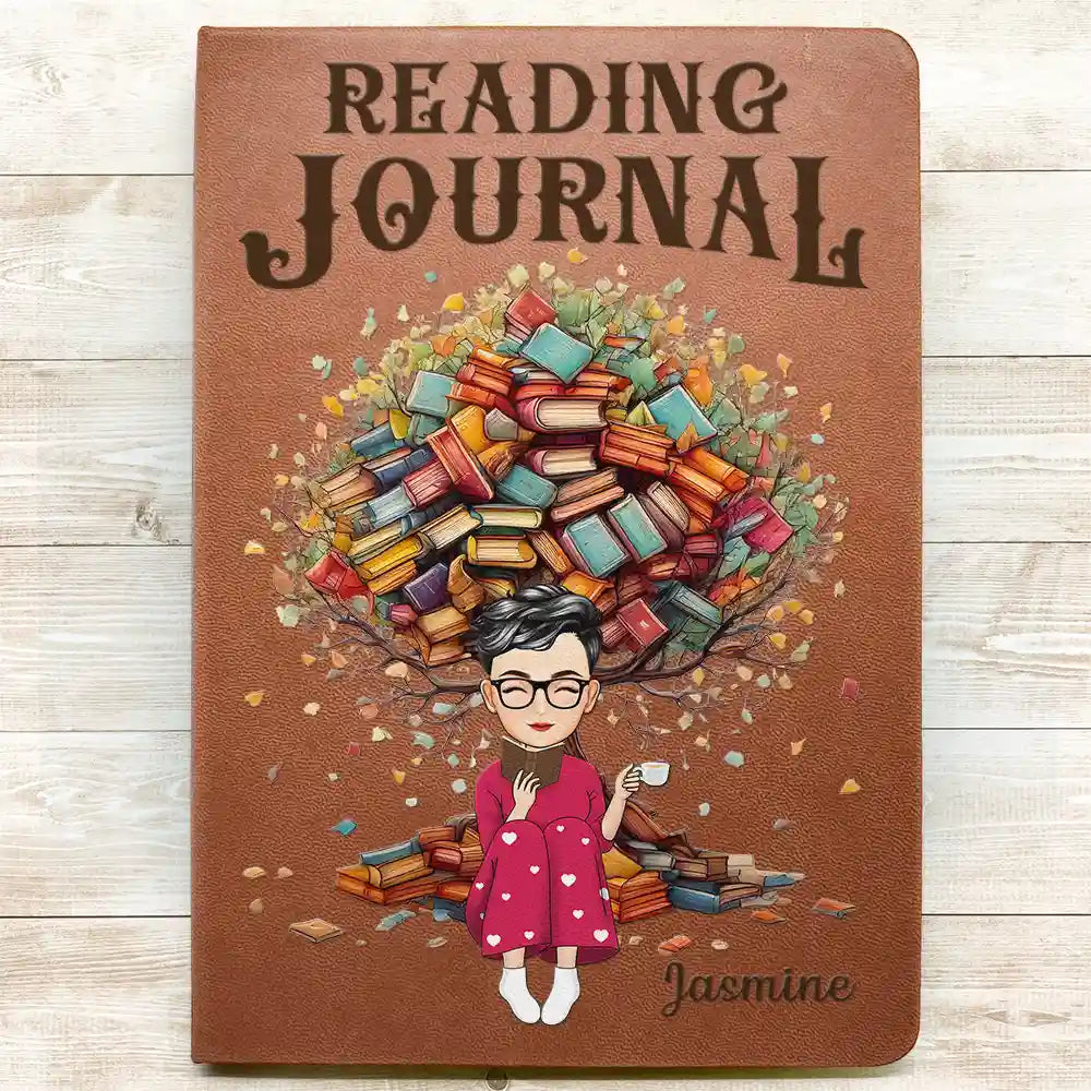 Embrace Your Story - Personalized Reading Journal for Book Lovers Leather Journal PopCulturePrints
