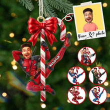 Load image into Gallery viewer, Bring Joy This Christmas with a Custom Photo Funny Hero Ornament - Personalized Gifts for Everyone Ornament PopCulturePrints
