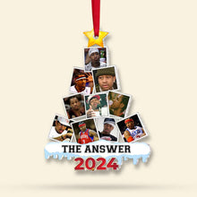 Load image into Gallery viewer, Personalized Basketball Star Christmas Ornament 2024 Ornament PopCulturePrints
