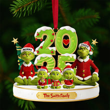 Load image into Gallery viewer, Celebrate Togetherness: Personalized Happly Family Christmas Ornament - Custom Gift for Family, Friends, and Loved Ones Ornament PopCulturePrints
