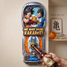 Load image into Gallery viewer, One More Round, Kakarot! - Personalized Golden Warrior Bottle Opener
