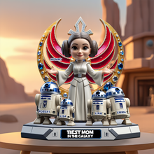 Load image into Gallery viewer, Best Mom in the Galaxy - Personalized Acrylic Plaque for Moms, Grandmas &amp; More Shaped Plaques PopCulturePrints
