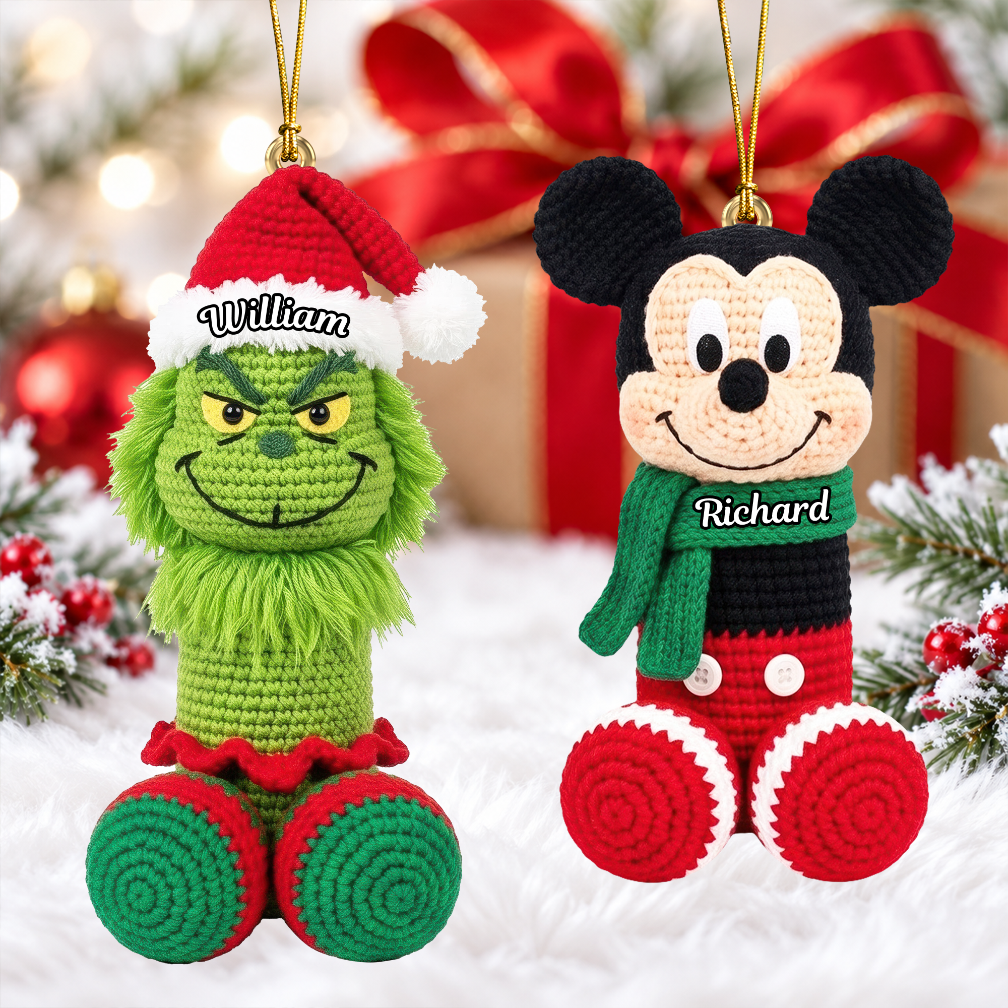 Adorable Character Acrylic Ornament - Personalized Gift For Christmas 08TYQN141026 Ornament PopCulturePrints