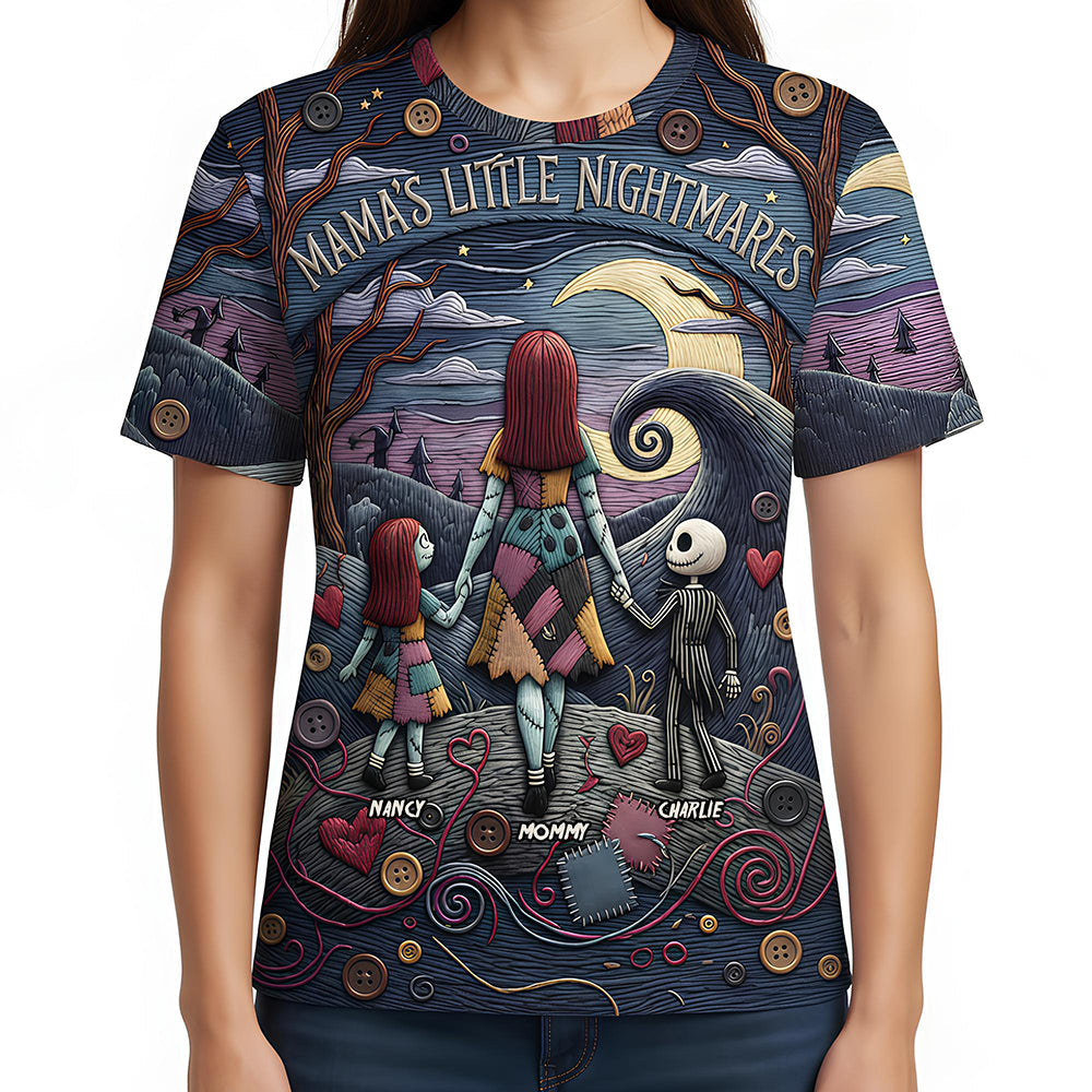 "Celebrate Spooky Moments!" - Spooky Mom and Kids Shirt - Personalized Gifts For Mother AOP Products PopCulturePrints