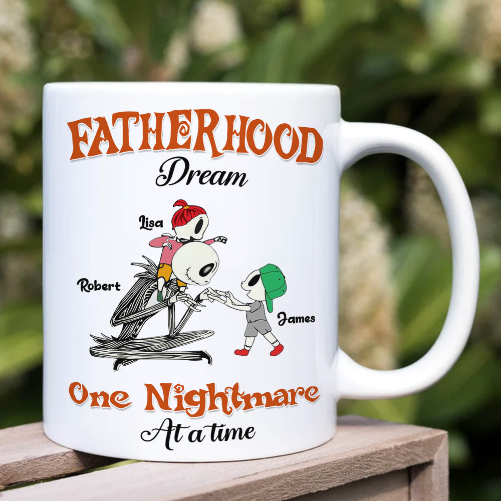 Custom Father's Day Mug - Fatherhood: One Nightmare at a Time Coffee Mug PopCulturePrints