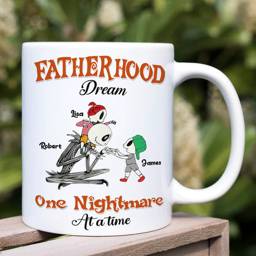 Custom Father's Day Mug - Fatherhood: One Nightmare at a Time Coffee Mug PopCulturePrints