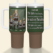 Load image into Gallery viewer, Custom Anime-Inspired Tumbler for Mom - Attack on Titan Theme Tumbler Cup PopCulturePrints
