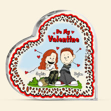 Load image into Gallery viewer, Personalized Y2K Style Valentine Heart Plaque for Couples Shaped Plaques PopCulturePrints
