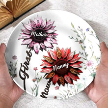 Load image into Gallery viewer, First Mom Now Grandma - Personalized Ceramic Plate Ceramic Plate PopCulturePrints
