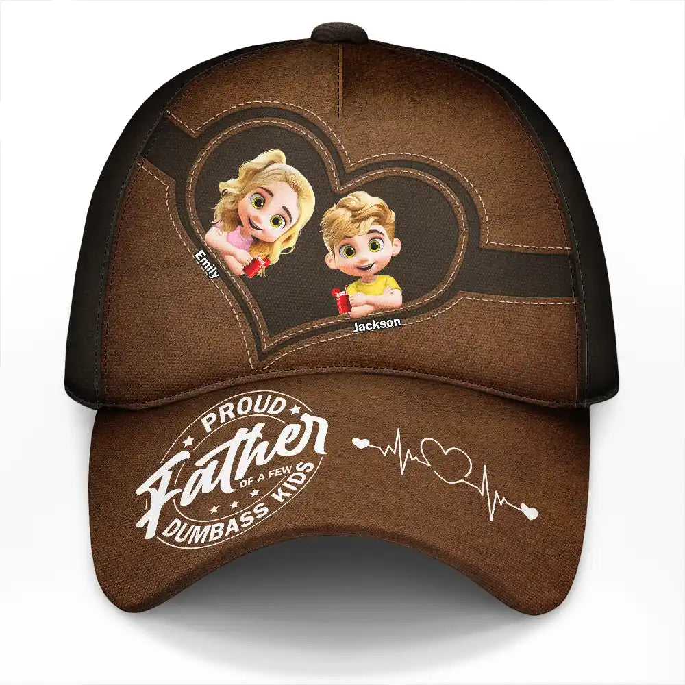 Proud Father Of A Few Dumb Kids - Personalized Classic Cap Classic Cap PopCulturePrints