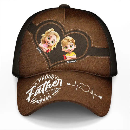 Proud Father Of A Few Dumb Kids - Personalized Classic Cap Classic Cap PopCulturePrints