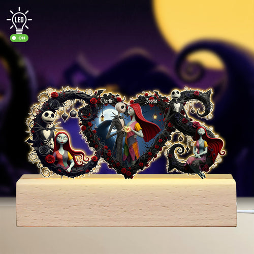 The Haunted Couple 3D LED Light - Personalized Gifts for Couples Led Night Light PopCulturePrints