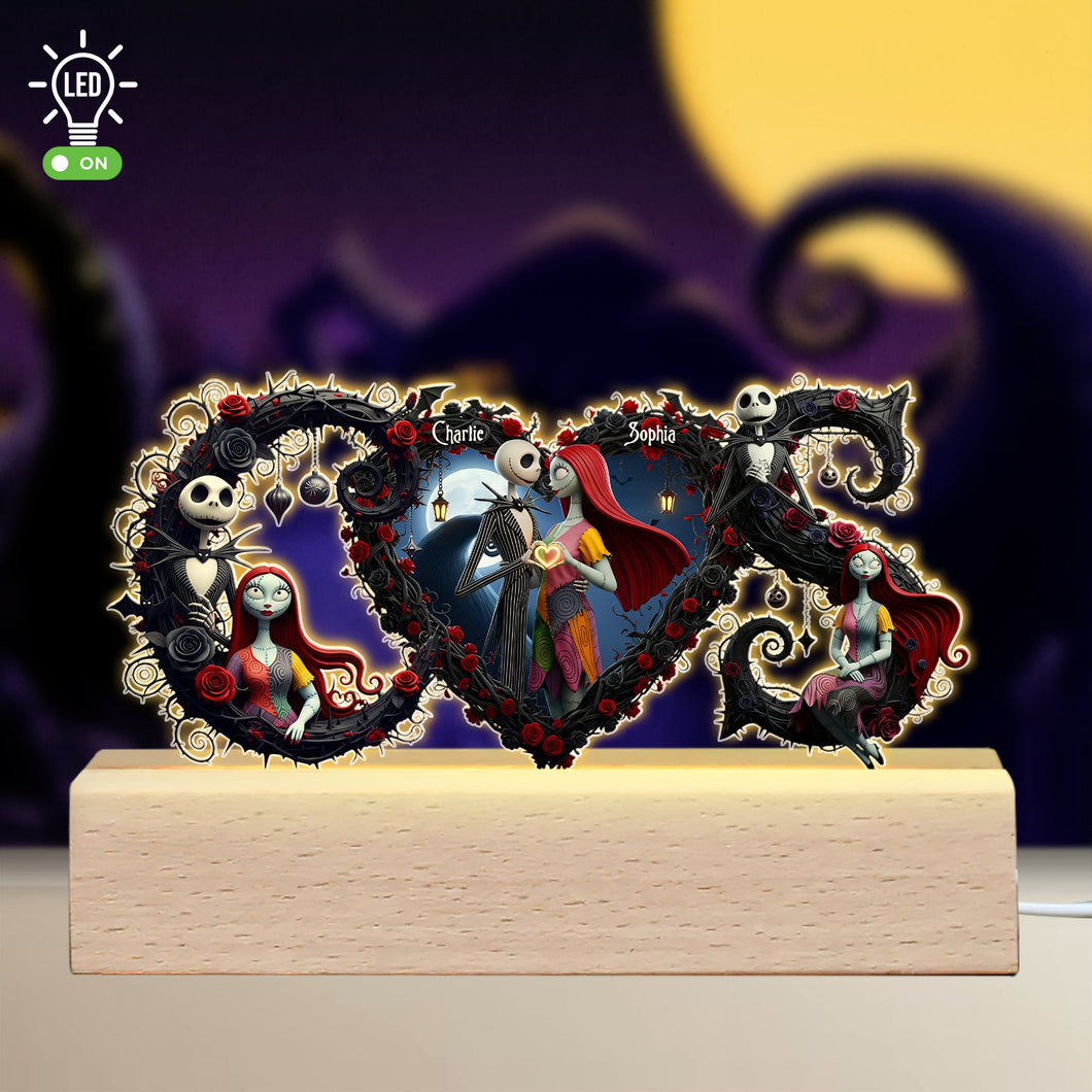 The Haunted Couple 3D LED Light - Personalized Gifts for Couples Led Night Light PopCulturePrints