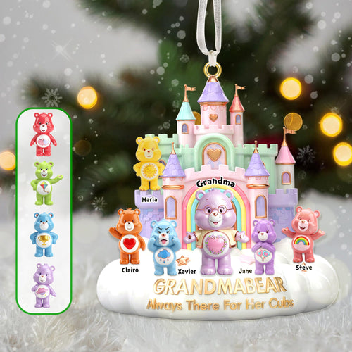 “Grandma, Always There For Her Cubs” - Cute Bears Ornament - Personalized Gifts for Grandma, Mom Ornament PopCulturePrints