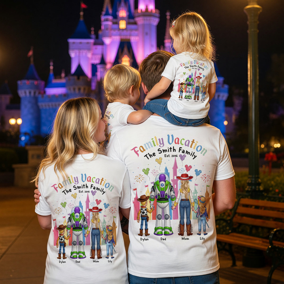 “Create Unforgettable Family Memories” - Personalized Family Vacation Shirt - Custom Gift for Families, Friends, and Kids