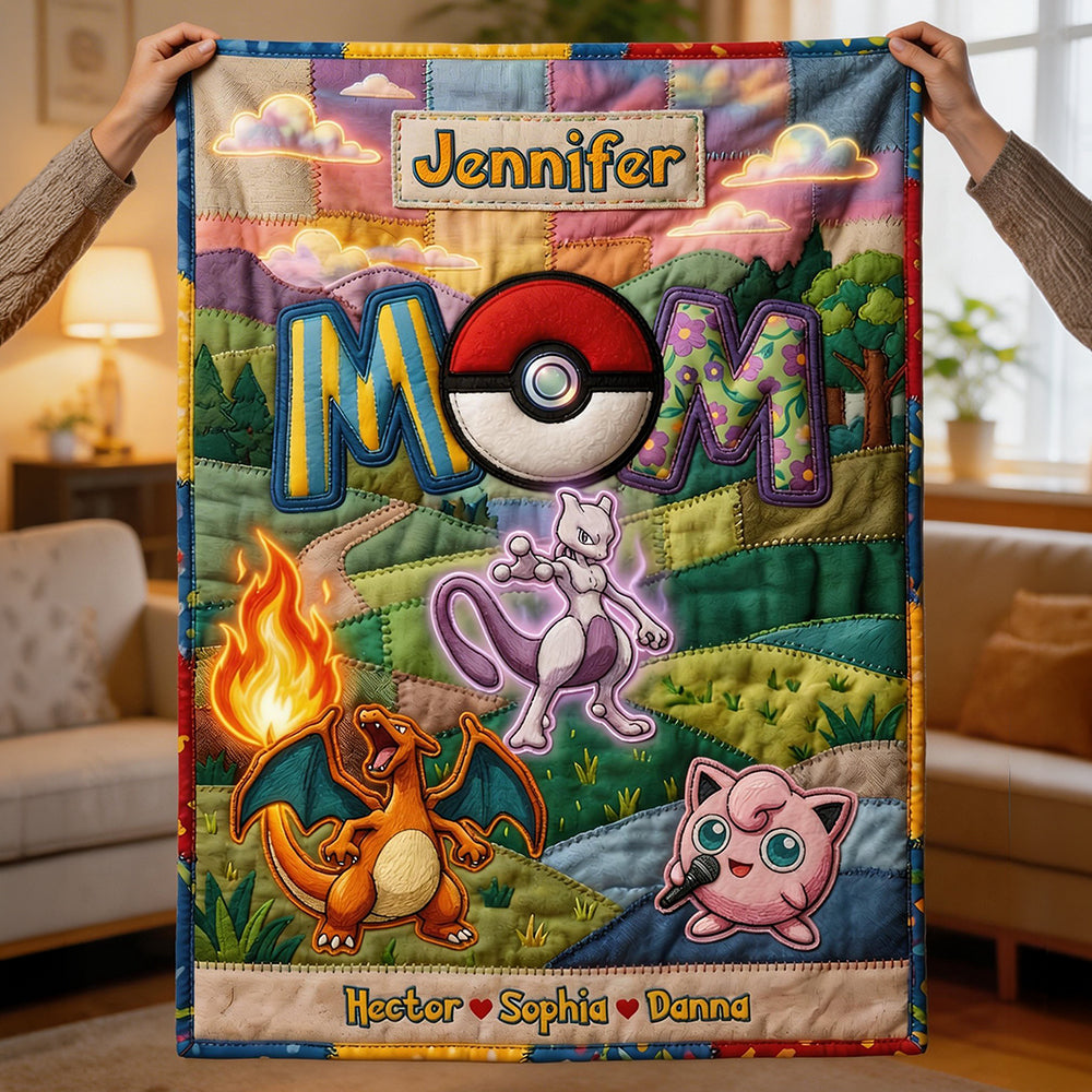“Adventure Awaits with Every Snuggle!” - Personalized Adventure Mom Blanket - Gift for Moms, Grandma, and More Blanket PopCulturePrints