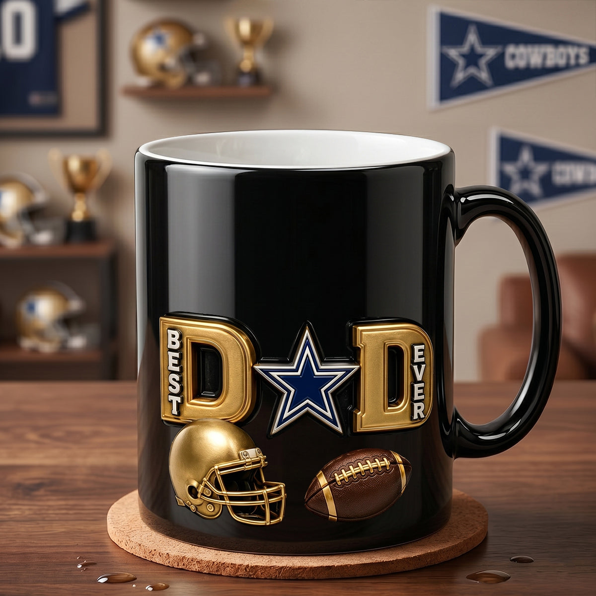 Best Dad Ever Magic Coffee Mug - Personalized Gift for Dad, Grandpa & Father’s Day Coffee Mug PopCulturePrints