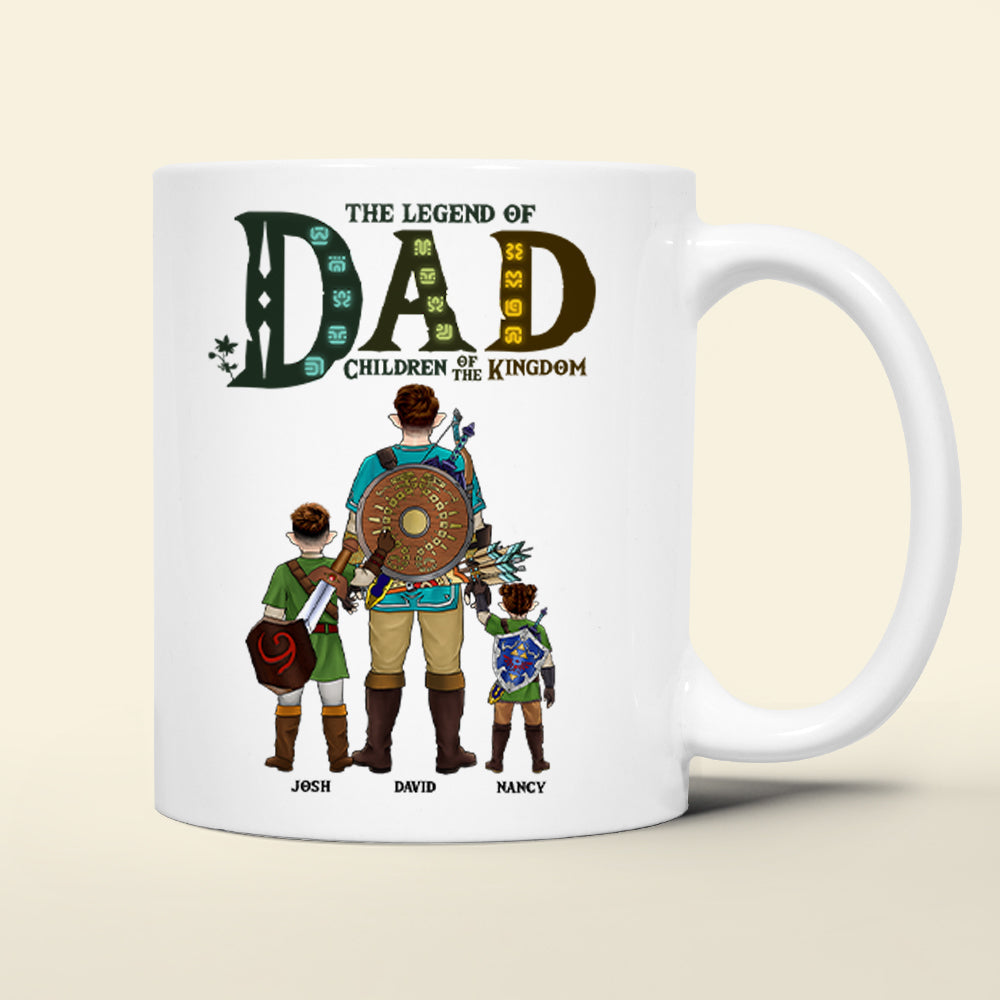 Personalized Dad Kingdom Coffee Mug - Perfect Father's Day Gift Coffee Mug PopCulturePrints