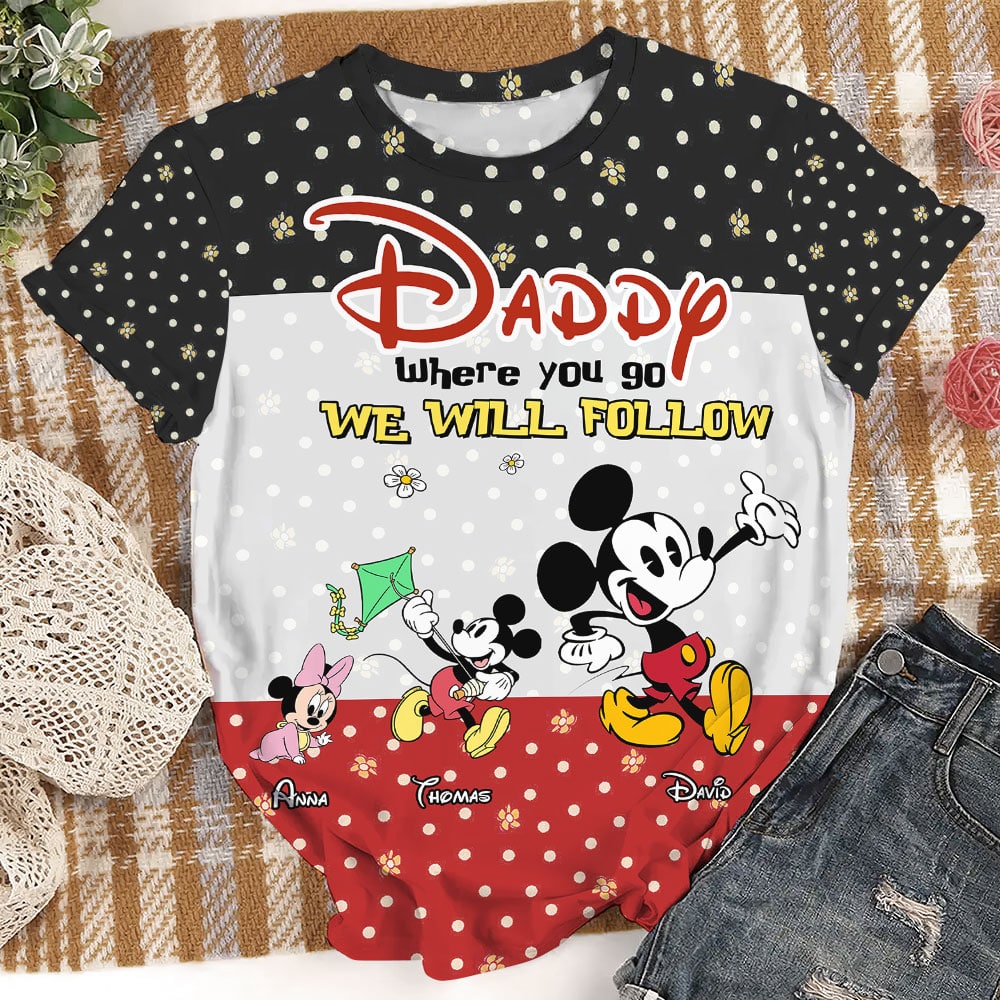 Personalized Father's Day 3D Shirt - Daddy's Path AOP Products PopCulturePrints