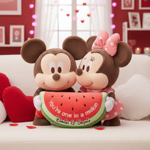Load image into Gallery viewer, You're One in a Melon - Adorable Watermelon Couple Pillow Pillow PopCulturePrints
