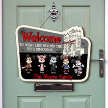 Load image into Gallery viewer, Personalized Fifth Dimension Welcome Wood Sign - Family Gift Wood Sign PopCulturePrints
