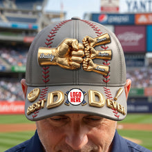 Load image into Gallery viewer, Best Dad Ever - Personalized Dad Squad Athletic Club Classic Cap Caps PopCulturePrints
