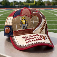 Load image into Gallery viewer, My Favorite Football Player Calls Me Dad - Personalized Classic Cap Caps PopCulturePrints
