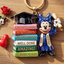 Load image into Gallery viewer, Celebrate Graduation with Personalized Keychain - Perfect Gift for Graduates Keychains PopCulturePrints
