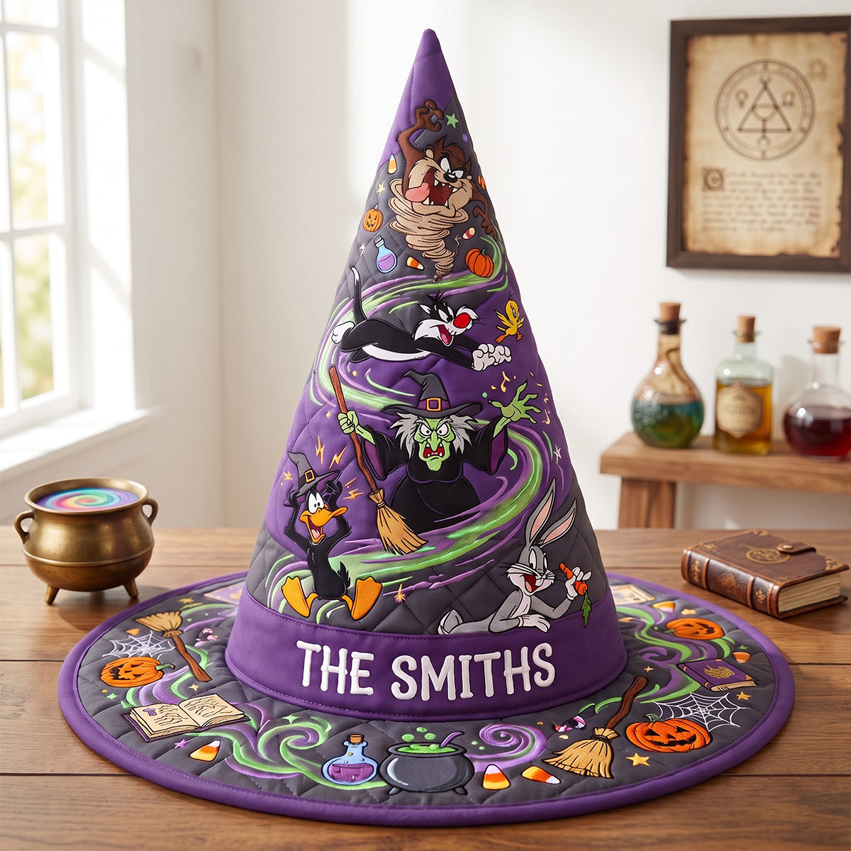 Spooky Quilted Witch Hat - Personalized Gifts For Halloween 02hatn140826 Quilted Witch Hat PopCulturePrints