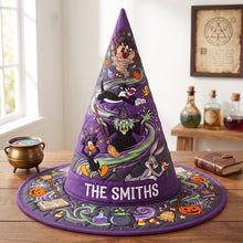 Load image into Gallery viewer, Spooky Quilted Witch Hat - Personalized Gifts For Halloween 02hatn140826 Quilted Witch Hat PopCulturePrints

